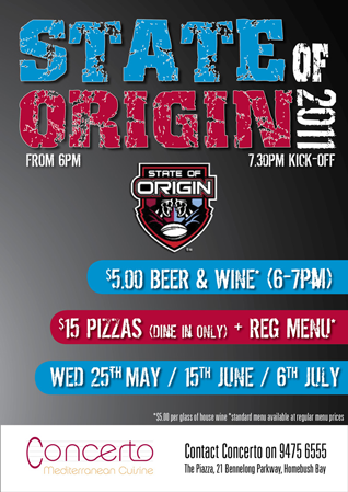 State of Origin Poster